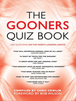 cover image of The Gooners Quiz Book
